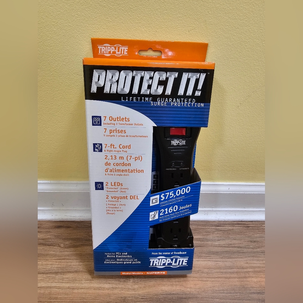 New Tripp Lite PROTECT IT! SUPER7B surge protector